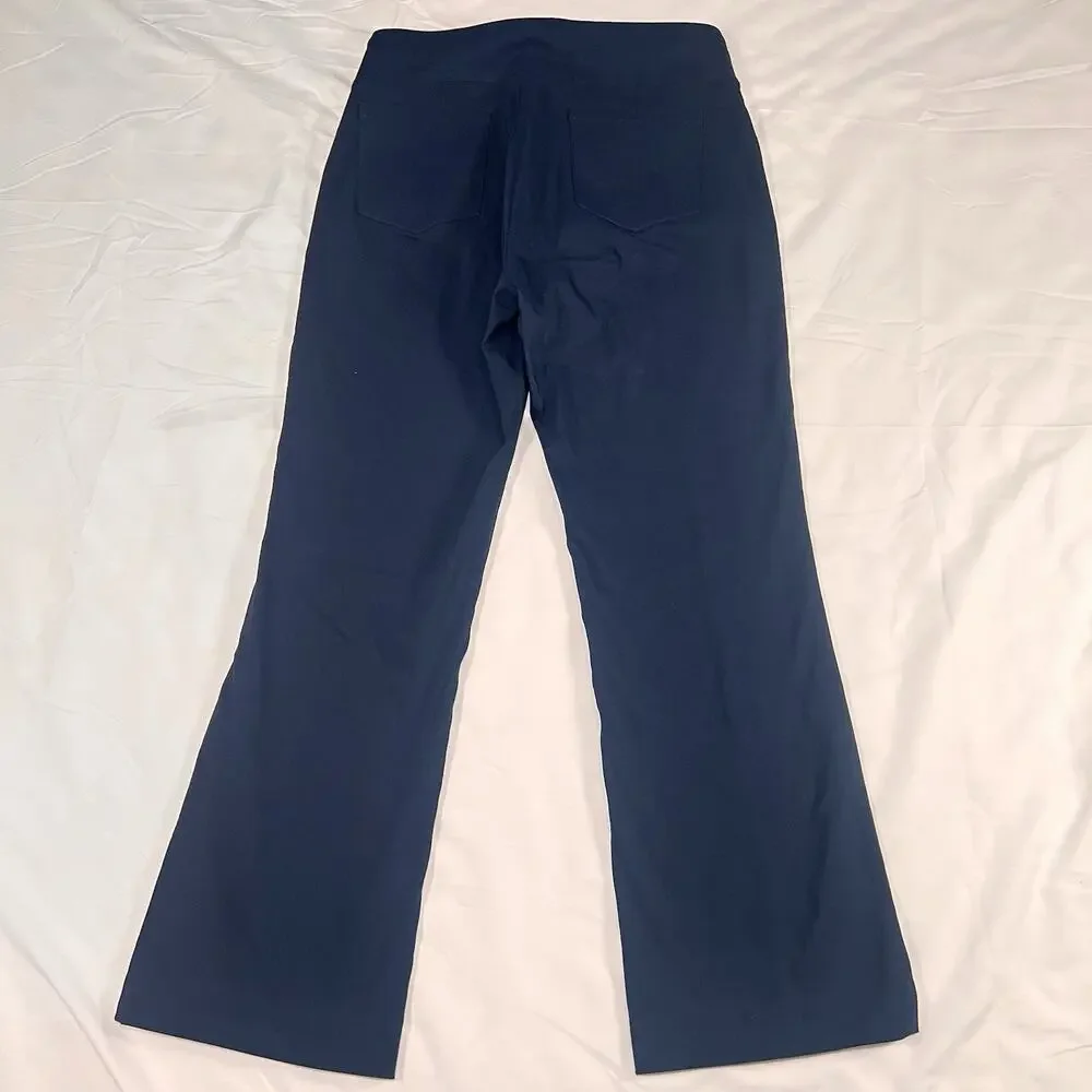 J.McLaughlin Masie Pants Womens Size 6 Navy Blue Stretch Pull On Corpgirl Office